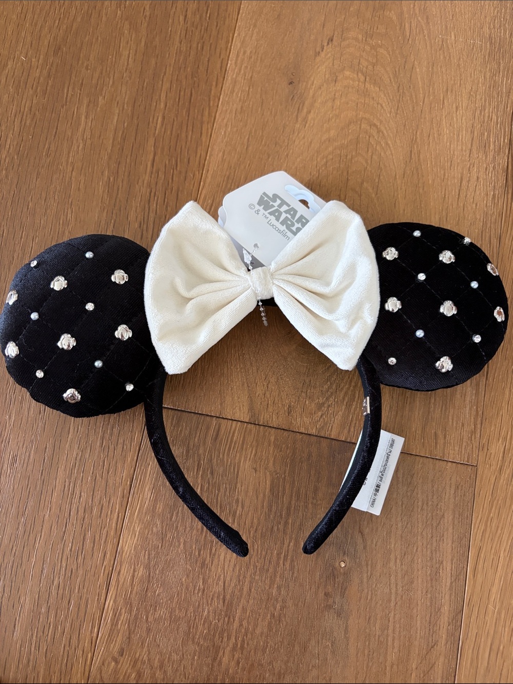 BNWT Disney Star Wars Princess Leia Ear Headband with Rhinestones